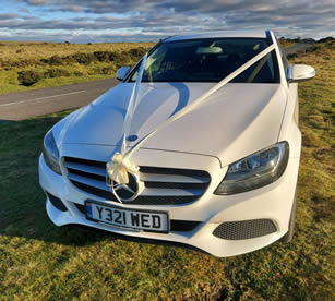 Mercedes Sedan - a headturning bridal car